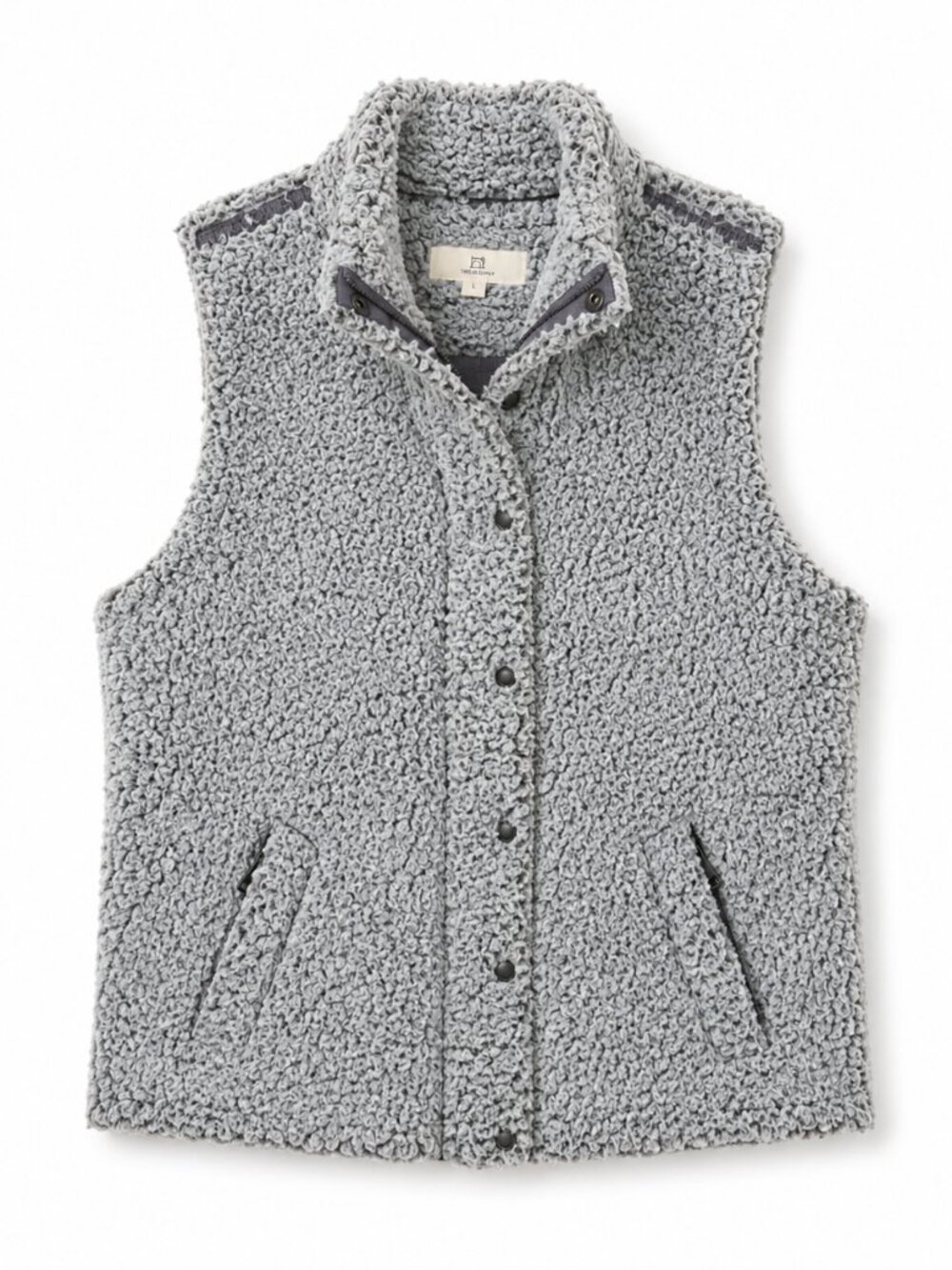 Thread & Supply Grey Teddy Vest (Size L)